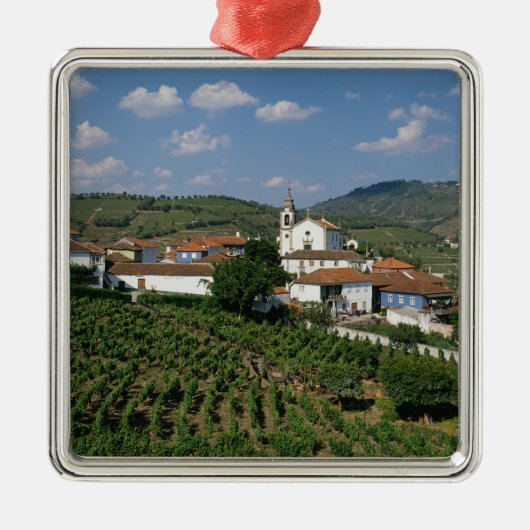 Vineyards, dorp San Miguel, Douro Metalen Ornament (Voorkant)