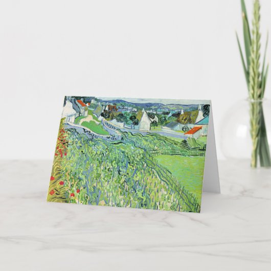 Vineyards in Auvers door Vincent van Gogh Kaart (Voorkant)