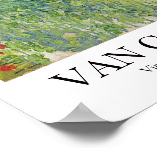 Vineyards in Auvers door Vincent Van Gogh Poster (Hoek)