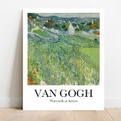 Vineyards in Auvers door Vincent Van Gogh Poster