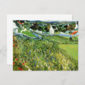 Vineyards met Uitzicht van Auvers van Vincent van  (Voorkant / Achterkant)