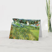 Vineyards met Uitzicht van Auvers van Vincent van Kaart (Voorkant)