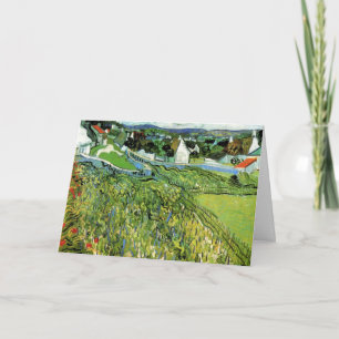 Vineyards met Uitzicht van Auvers van Vincent van  Kaart