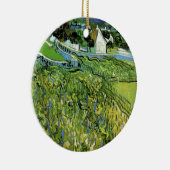 Vineyards met Uitzicht van Auvers van Vincent van  Keramisch Ornament (Rechts)