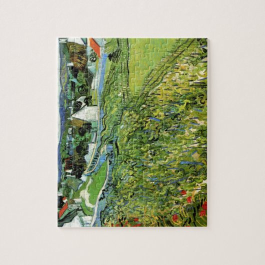 Vineyards met Uitzicht van Auvers van Vincent van  Legpuzzel (Verticaal)