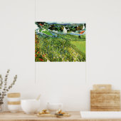 Vineyards met Uitzicht van Auvers van Vincent van  Poster (Keuken)