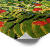 Vineyards met Uitzicht van Auvers van Vincent van  Poster (Hoek)