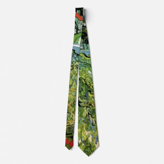 Vineyards met Uitzicht van Auvers van Vincent van Stropdas (Achterkant)