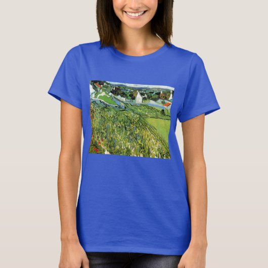 Vineyards met Uitzicht van Auvers van Vincent van  T-shirt (Voorkant)