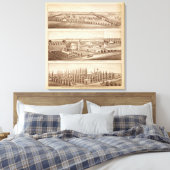Vineyards, ranches, Tulare Co., Calif Canvas Afdruk (Insitu (Slaapkamer))