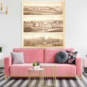 Vineyards, ranches, Tulare Co., Calif Canvas Afdruk (Insitu (Woonkamer))