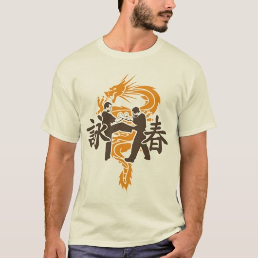 Ving Tsun Fight Scene Dragon T-shirt (Voorkant)