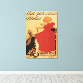 Vingeanne Milk Girl met katten Canvas Afdruk (Insitu (Houten vloer))