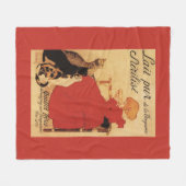 Vingeanne Milk Girl met katten Fleece Deken (Voorkant (Horizontaal))