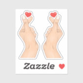 Vinger Hart Vingers Sticker (Vel)