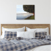 VINGER LAKT CAYUGA LAKE CANVAS AFDRUK (Insitu (Slaapkamer))