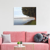 VINGER LAKT CAYUGA LAKE CANVAS AFDRUK (Insitu (Woonkamer))