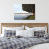 VINGER LAKT CAYUGA LAKE CANVAS AFDRUK (Insitu (Slaapkamer))
