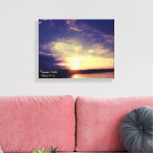 VINGER LAKT CAYUGA LAKE CANVAS AFDRUK (Insitu (Woonkamer))