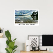 VINGER LAKT CAYUGA LAKE POSTER (Thuiskantoor)