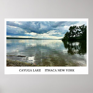 VINGER LAKT CAYUGA LAKE POSTER
