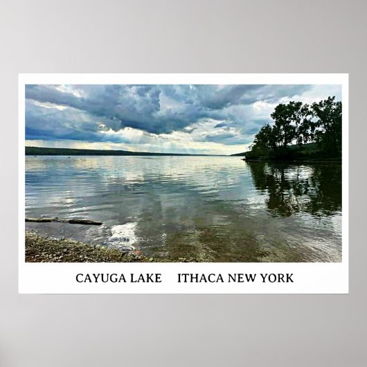VINGER LAKT CAYUGA LAKE POSTER (Voorkant)