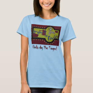 Vinger Logo, kippen graven de vinger. - Gepersonal T-shirt