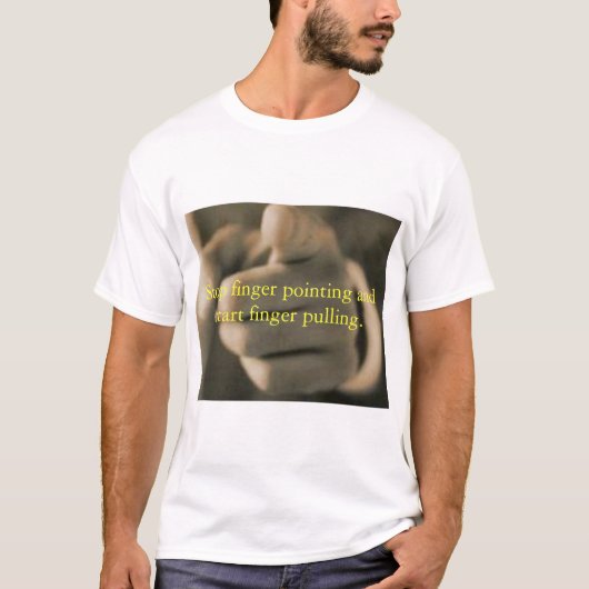 vinger stoppen t-shirt (Voorkant)