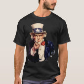Vinger Wijzend Patriottisch Icoon T-shirt (Voorkant)