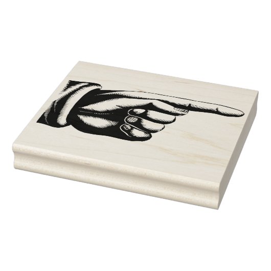  vingeraanwijsrecht rubberstempel (Stempel)