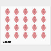 vingerafdruk5 ronde sticker (Vel)