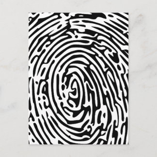 Vingerafdruk Achtergrond Briefkaart
