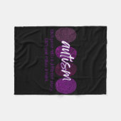 Vingerafdruk Autisme Elke afdruk vertelt een ander Fleece Deken (Voorkant (Horizontaal))