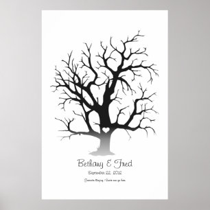 Vingerafdruk Boom 100x150cm Poster