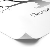 Vingerafdruk Boom 28x35,5cm Poster (Hoek)