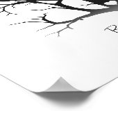 Vingerafdruk Boom 30x30cm Poster (Hoek)