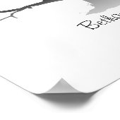 Vingerafdruk Boom 30x40 cm Poster (Hoek)