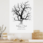 Vingerafdruk Boom 81x122cm Poster (Keuken)