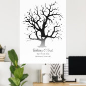Vingerafdruk Boom 81x122cm Poster (Thuiskantoor)