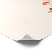 Vingerafdruk Boom Baby Shower BOSDieren Poster (Hoek)