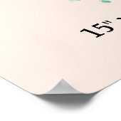 Vingerafdruk Boomkrans Groene Guestbook Budget Poster (Hoek)