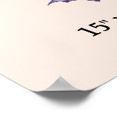 Vingerafdruk Boomkrans Halloween BOOS Budget Poster (Hoek)