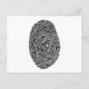 vingerafdruk briefkaart