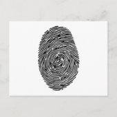 vingerafdruk briefkaart (Voorkant)
