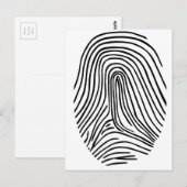Vingerafdruk Briefkaart (Voorkant / Achterkant)