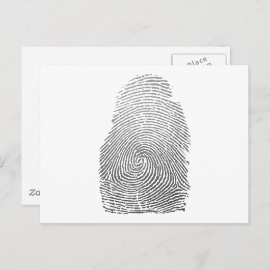 Vingerafdruk Briefkaart (Voorkant / Achterkant)