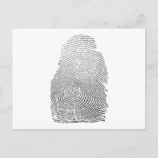 Vingerafdruk Briefkaart