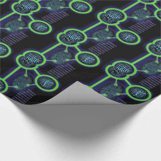 Vingerafdruk Cadeaupapier (Hoek)