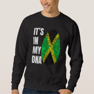 Vingerafdruk DNA Biometrie Jamaicaanse Vlag Jamaic Trui