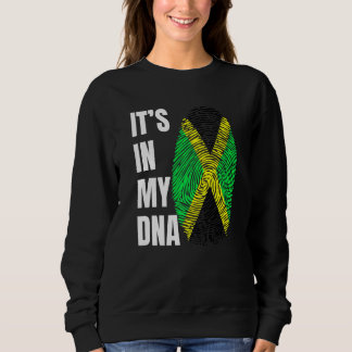 Vingerafdruk DNA Biometrie Jamaicaanse Vlag Jamaic Trui